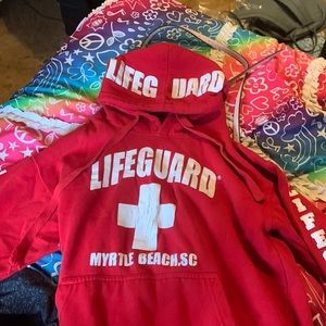 Medium LifeGuard Sweatshirt-Red